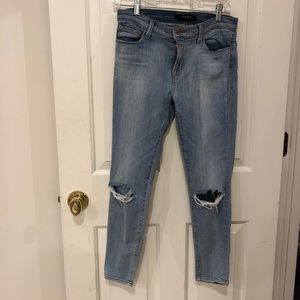 J Brand Dropout Ripped Capri